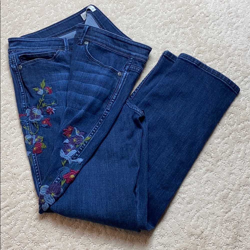 J. Jill Authentic Fit slim ankle denim blue jeans